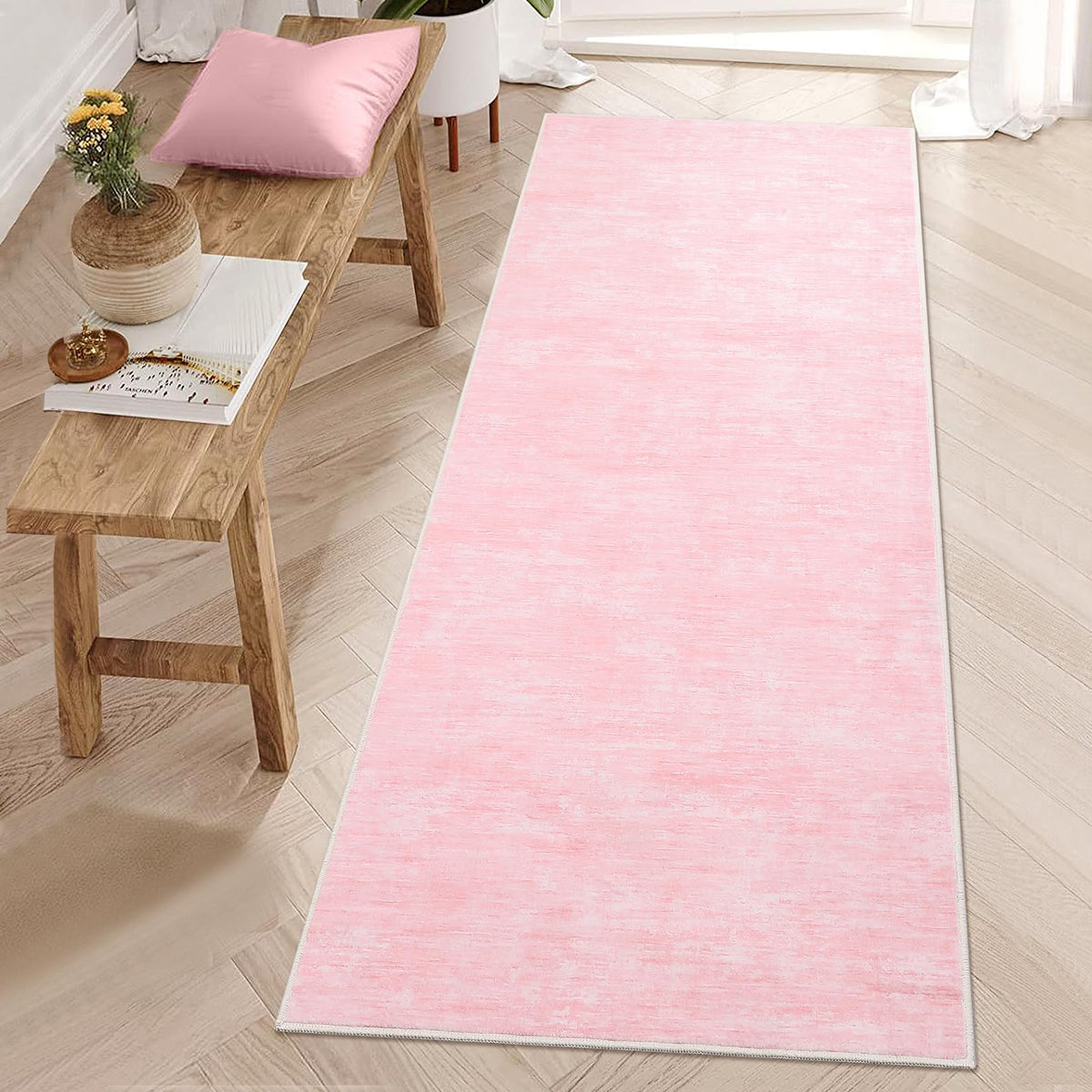 RUGSREAL Bedroom Area Rug 4x6 Modern Abstract Area Rug Stain Resistant Small Living Room Rug Contemporary Dining Room Rug Non-Slip Solid Rug Aesthetic Accent Floor Carpet for Kitchen Office, Dark Grey