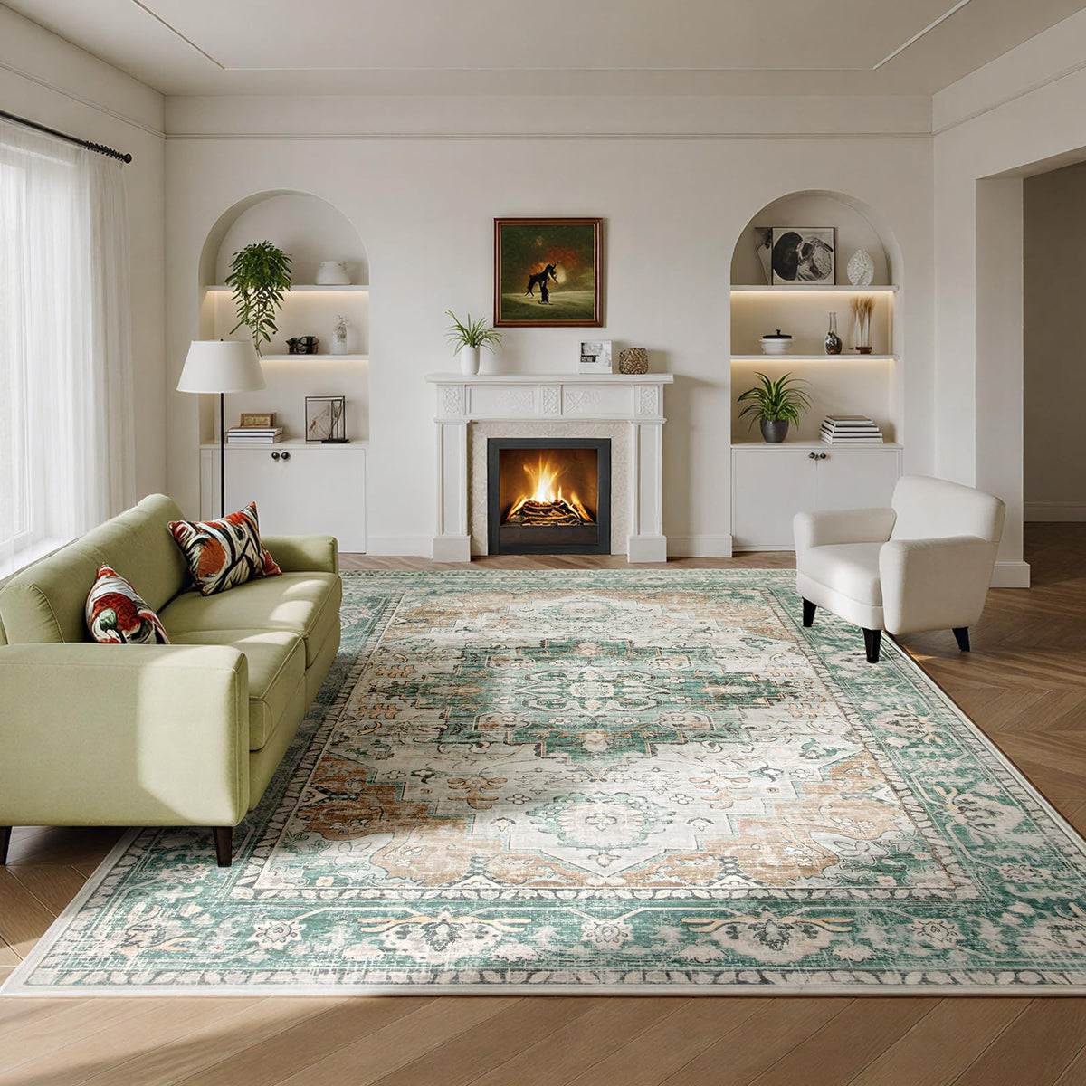 Washable Rugs 8x10 Area Rugs for Living Room,Bedroom,Dining Room,Nursery