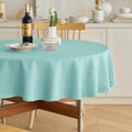 Decorelia Sage Green Linen Textured Tablecloth Rectangular 52 x70 Inch