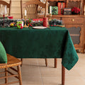 Softalker Fall Jacquard Rectangle Tablecloth, 60 x 84 Inch Burnt Orange