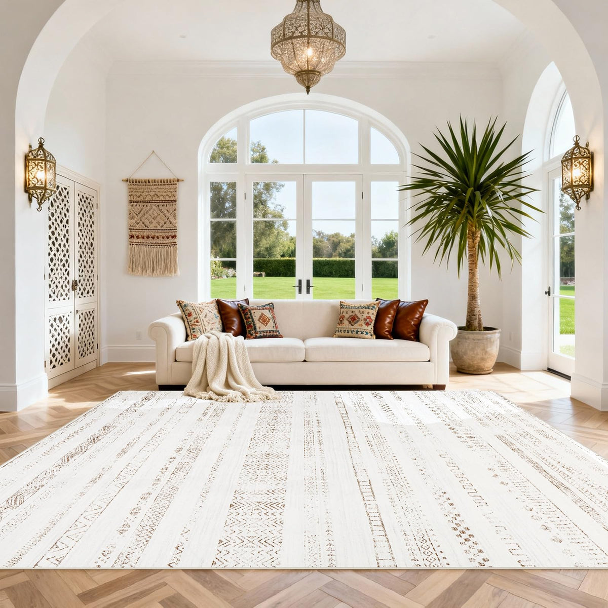 Washable Rugs 8x10 Area Rugs for Living Room,Bedroom,Dining Room Carpet