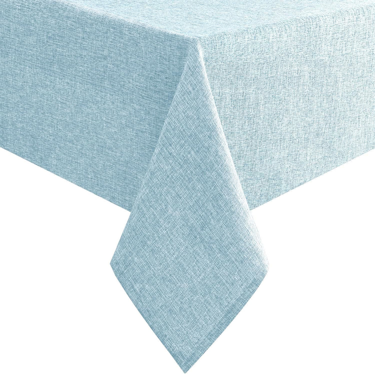 Hiasan Beige Faux Linen Rectangle Tablecloth 54 x 80 Inch for Dining Room