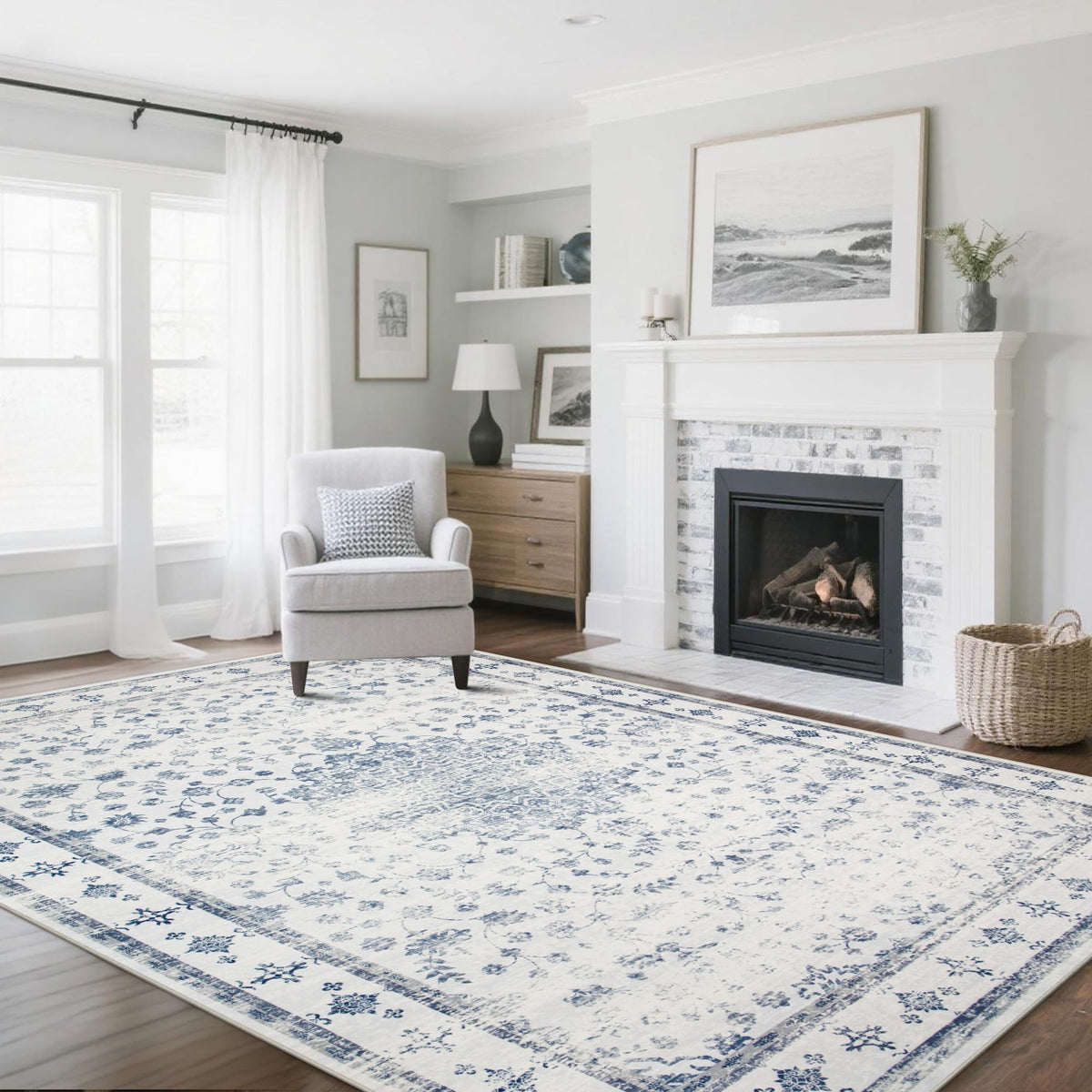 Washable Rugs 5x7 Area Rugs for Living Room,Bedroom,Dining Room Carpet