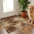 BESTSWEETIE 5'x7' Washable Area Rug for Living Room Bedroom Black