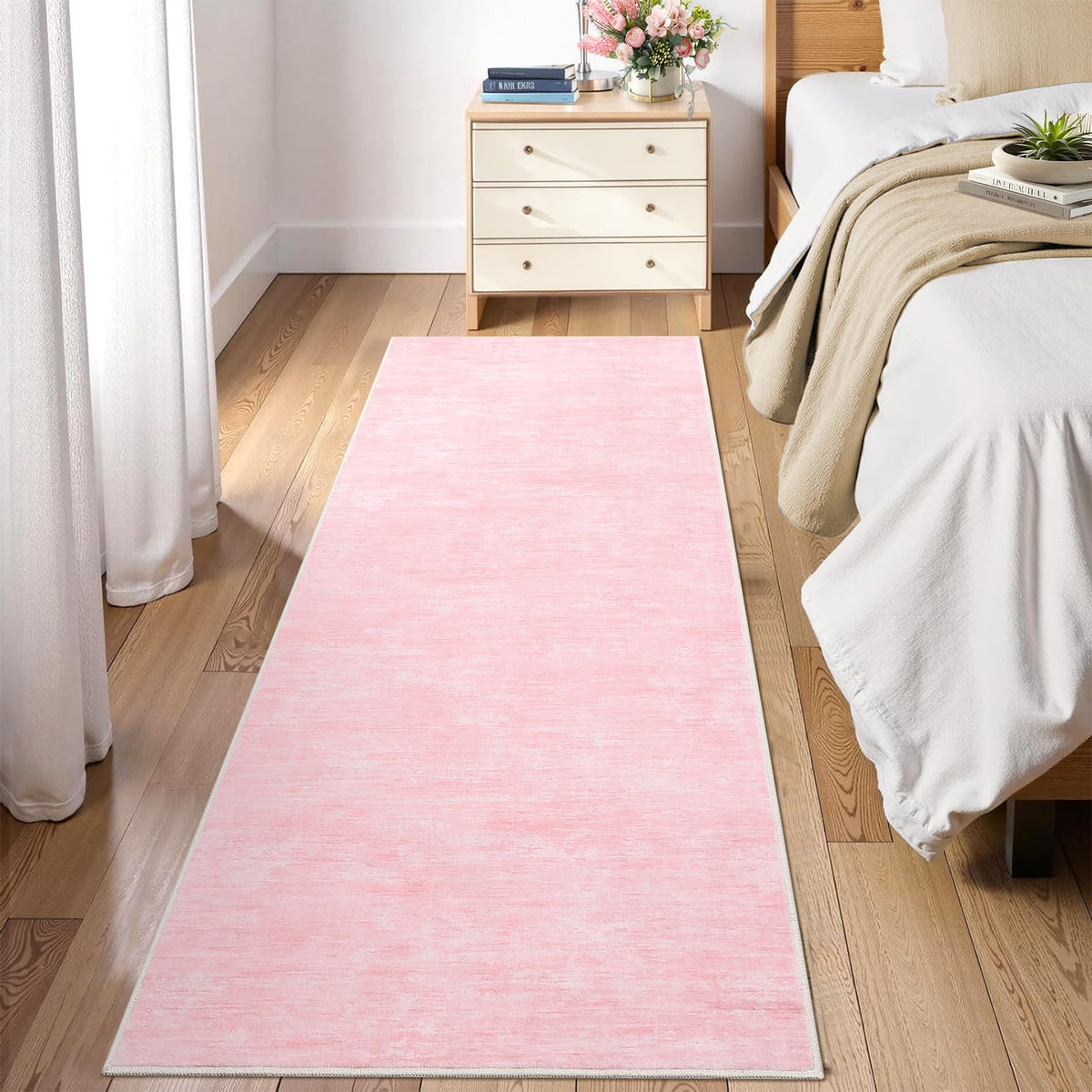 RUGSREAL Bedroom Area Rug 4x6 Modern Abstract Area Rug Stain Resistant Small Living Room Rug Contemporary Dining Room Rug Non-Slip Solid Rug Aesthetic Accent Floor Carpet for Kitchen Office, Dark Grey