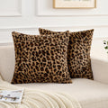 GALMAXS7 Cheetah Pillow Covers Leopard Throw Pillow Covers Set of 2, 18x18