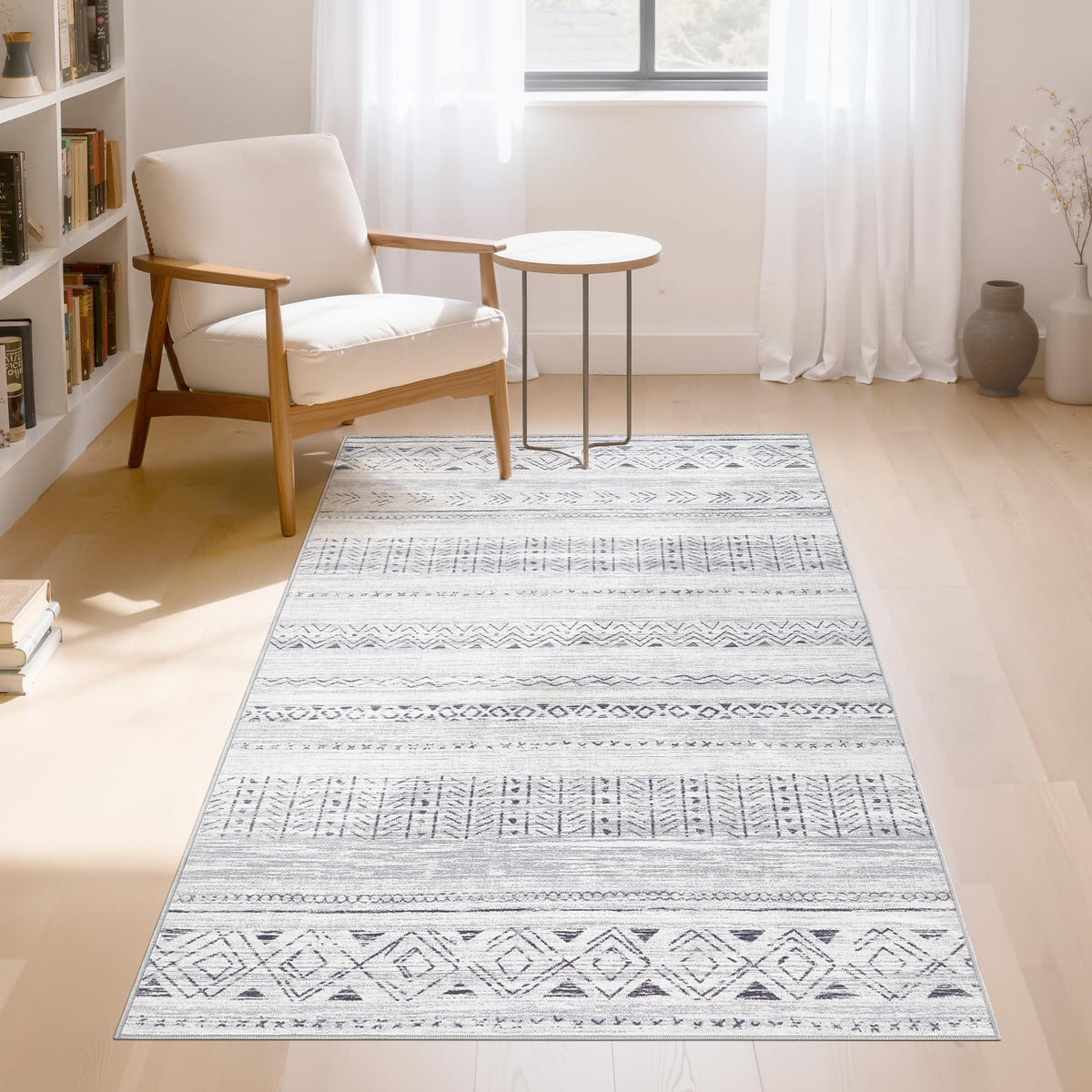 cotiled Boho 5x7 Area Rugs for Living Room: Soft Moroccan Washable Rug