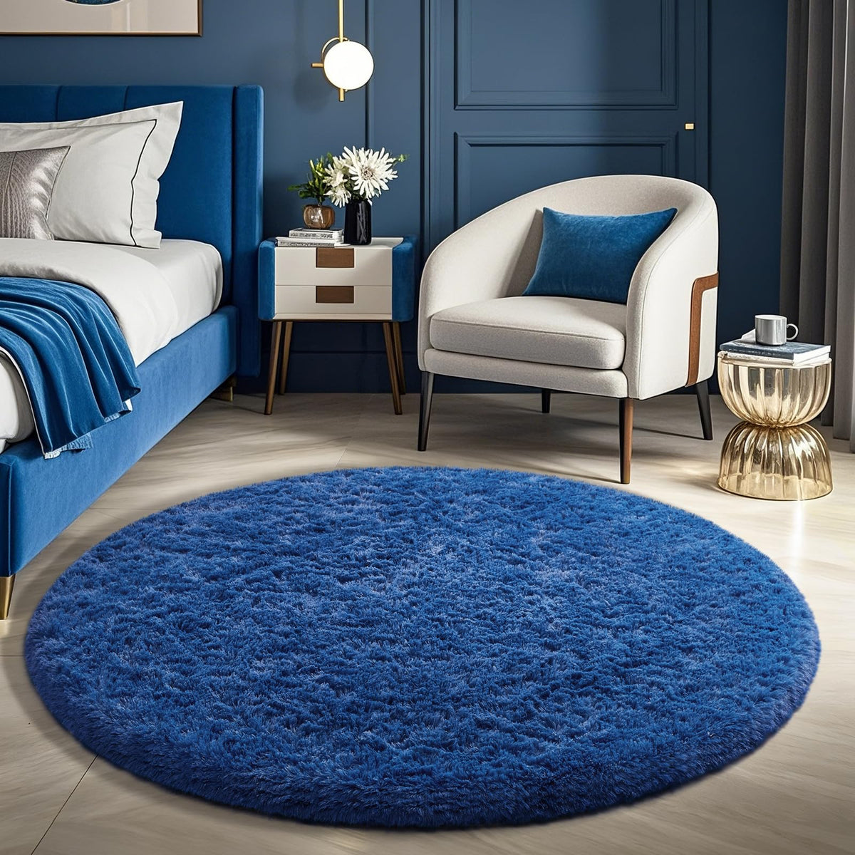Ophanie Area Rugs for Living Room Bedroom, Washable Non-Slip Fluffy Soft Grey Shag Carpet, Indoor Floor Gray 4x6 Fuzzy Shaggy Living Room Plush Rug for Kids Home Dorm Decor Aesthetic
