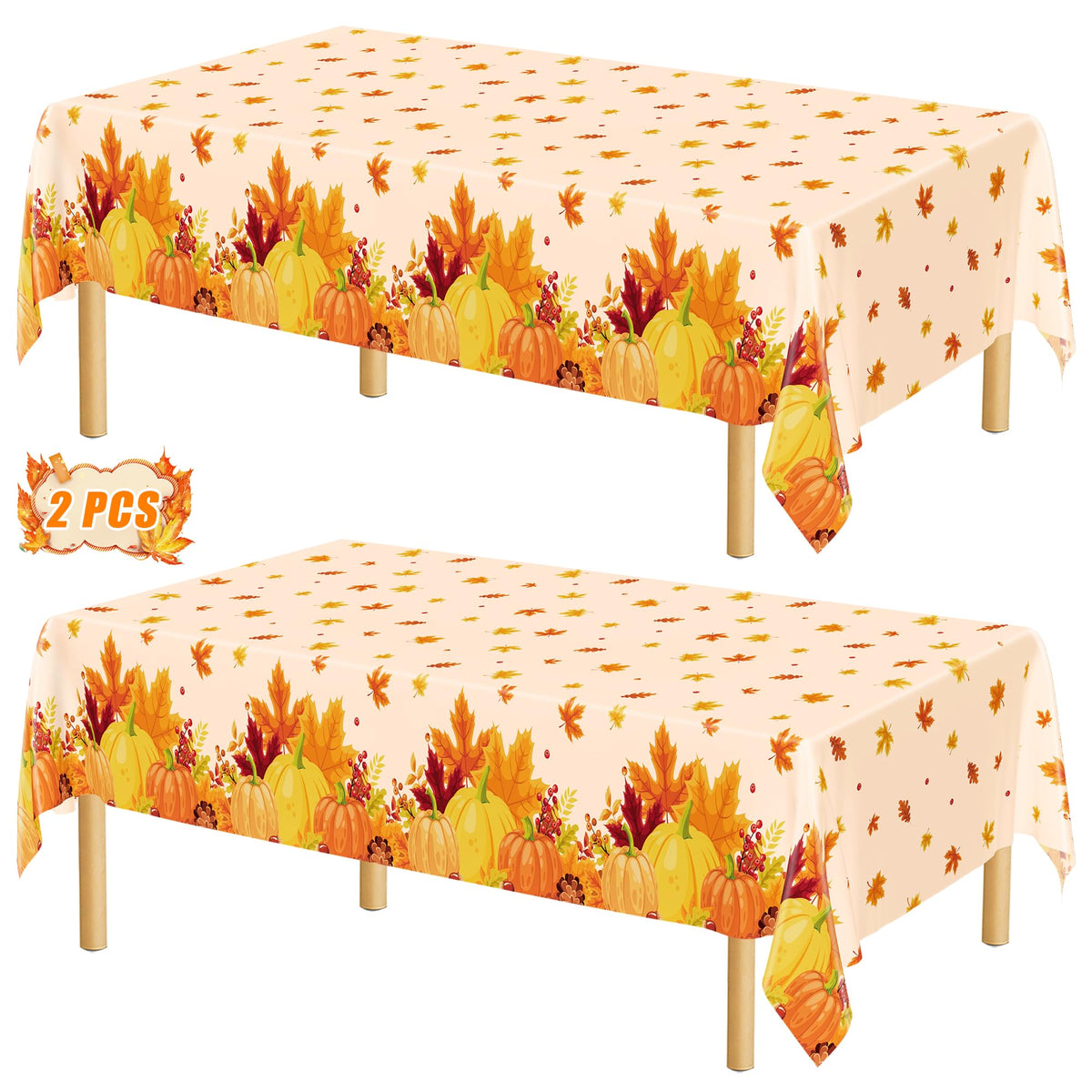 QZYL 4 Packs White Plastic Tablecloth, Large Sturdy Disposable Table Cloth