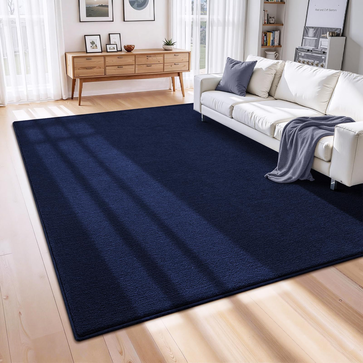 ISEAU 4x6 Soft Area Rug for Bedroom, Washable and Non-Slip, Purple