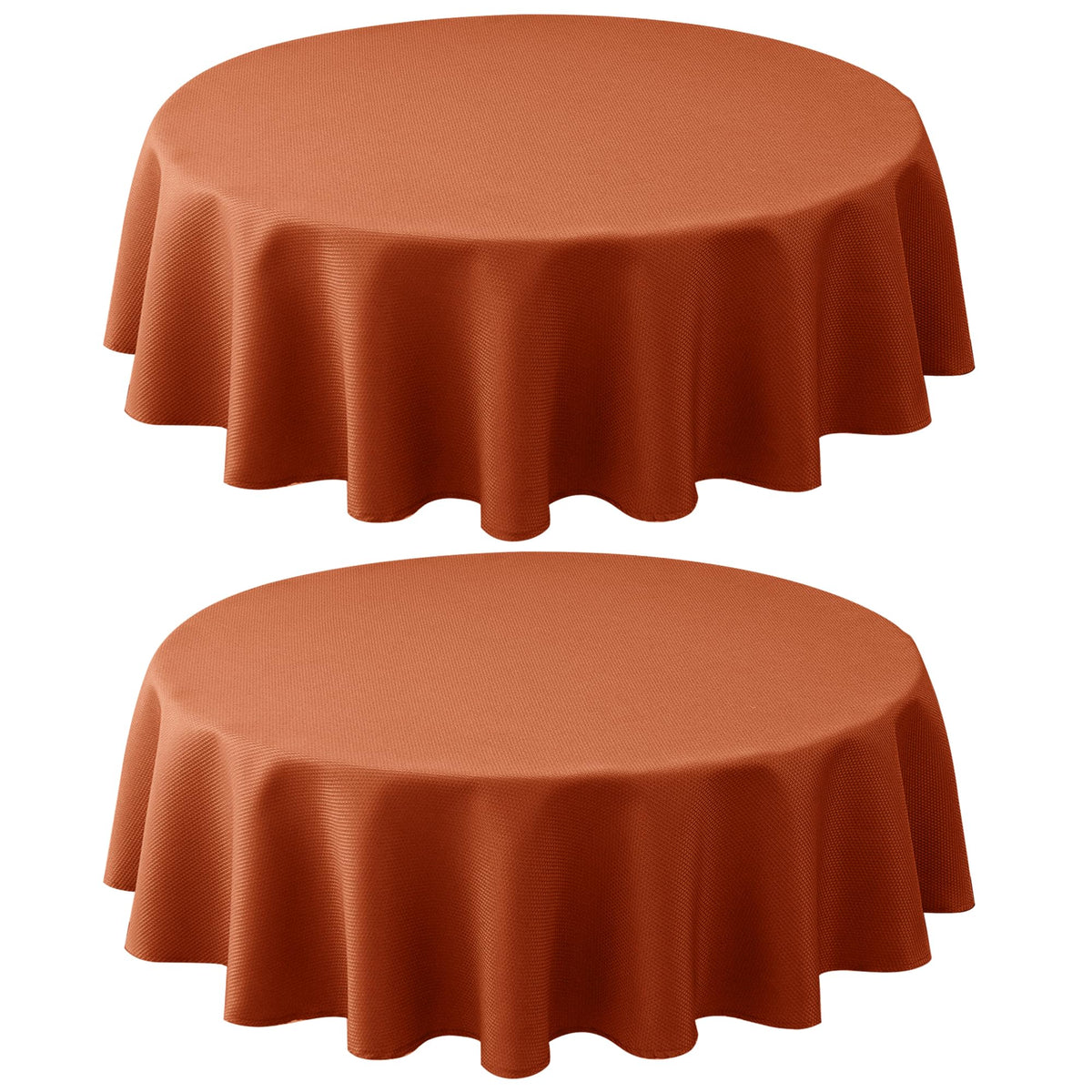 Textured Square Tablecloth-Fabric Spillproof Table Cloths-Natural 54x54"