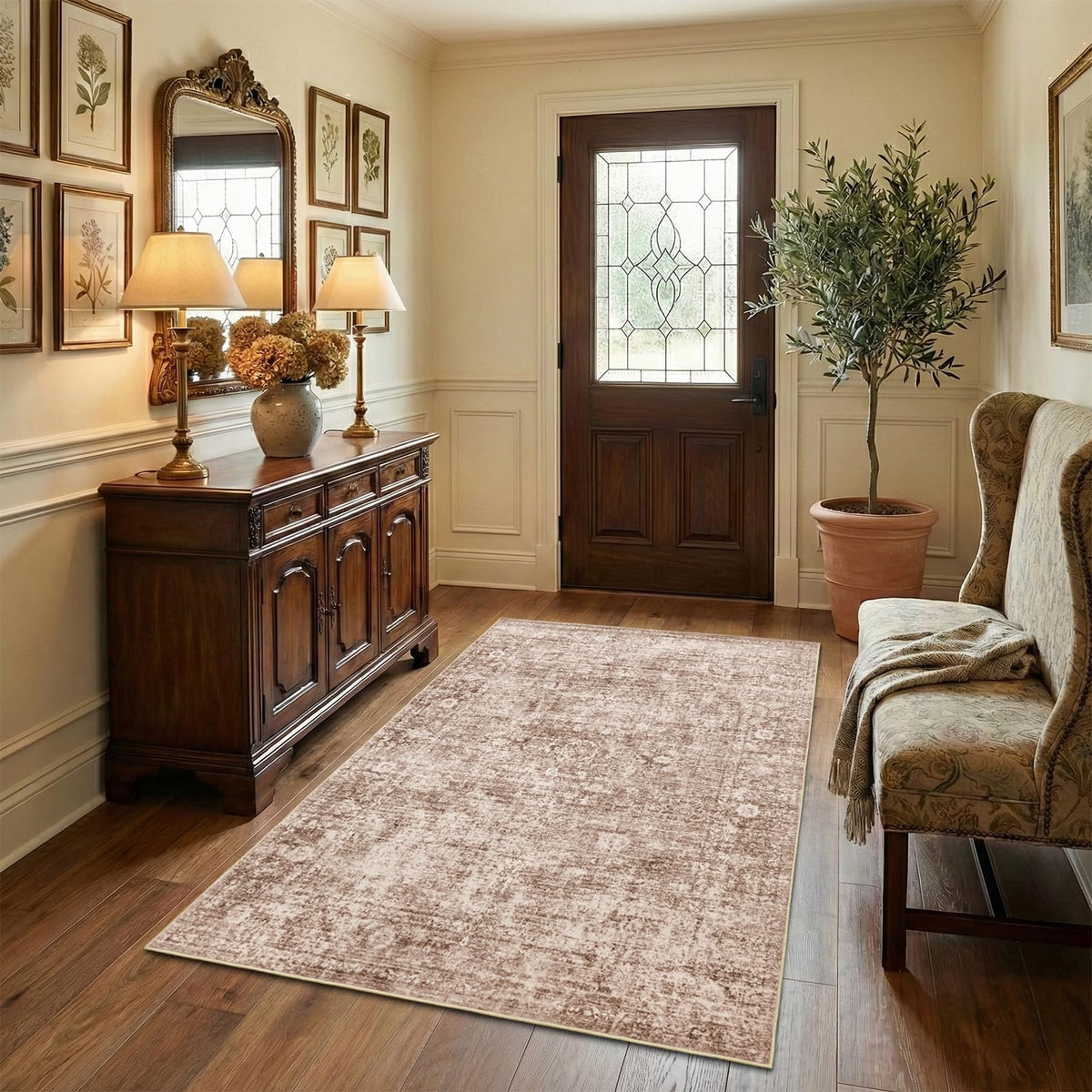Homemate Washable Rug 8x10 Area Rugs - Vintage Rugs for Living Room