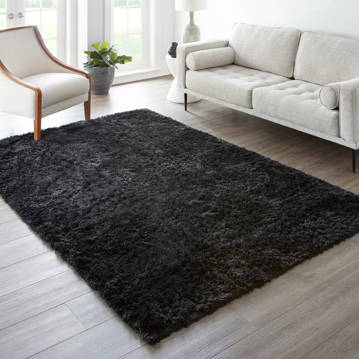 Ophanie Area Rugs for Bedroom, Christmas Upgrade Non-Slip Ivory Fluffy Soft Shag Living Room Carpet, Indoor Floor 4x6 Fuzzy Shaggy Plush Nursery Rug for Kids Dorm Decor with Over 99 pcs Pile fibers