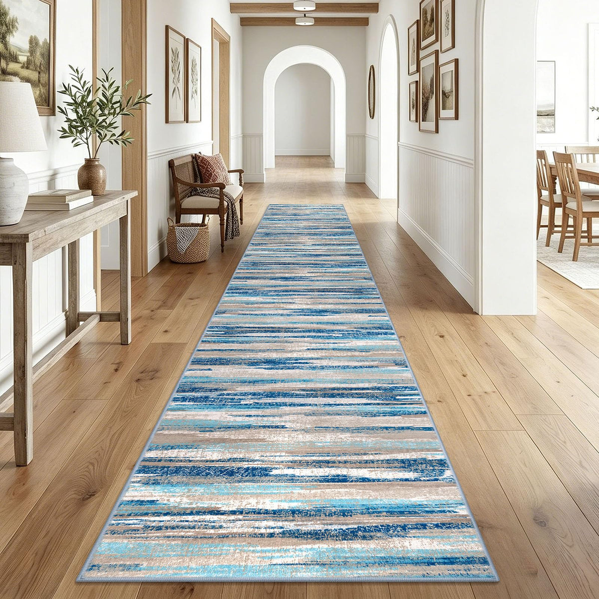 Lansny Abstract 2x3 Area Rug Small Washable Entryway Rug Non Slip Door Mat