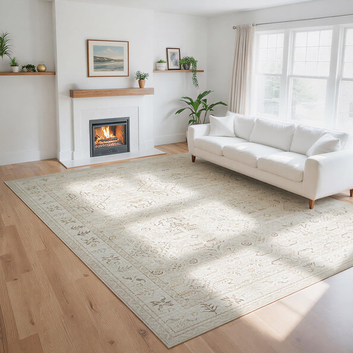 Washable Rugs 8x10 Area Rugs for Living Room,Bedroom,Dining Room,Nursery