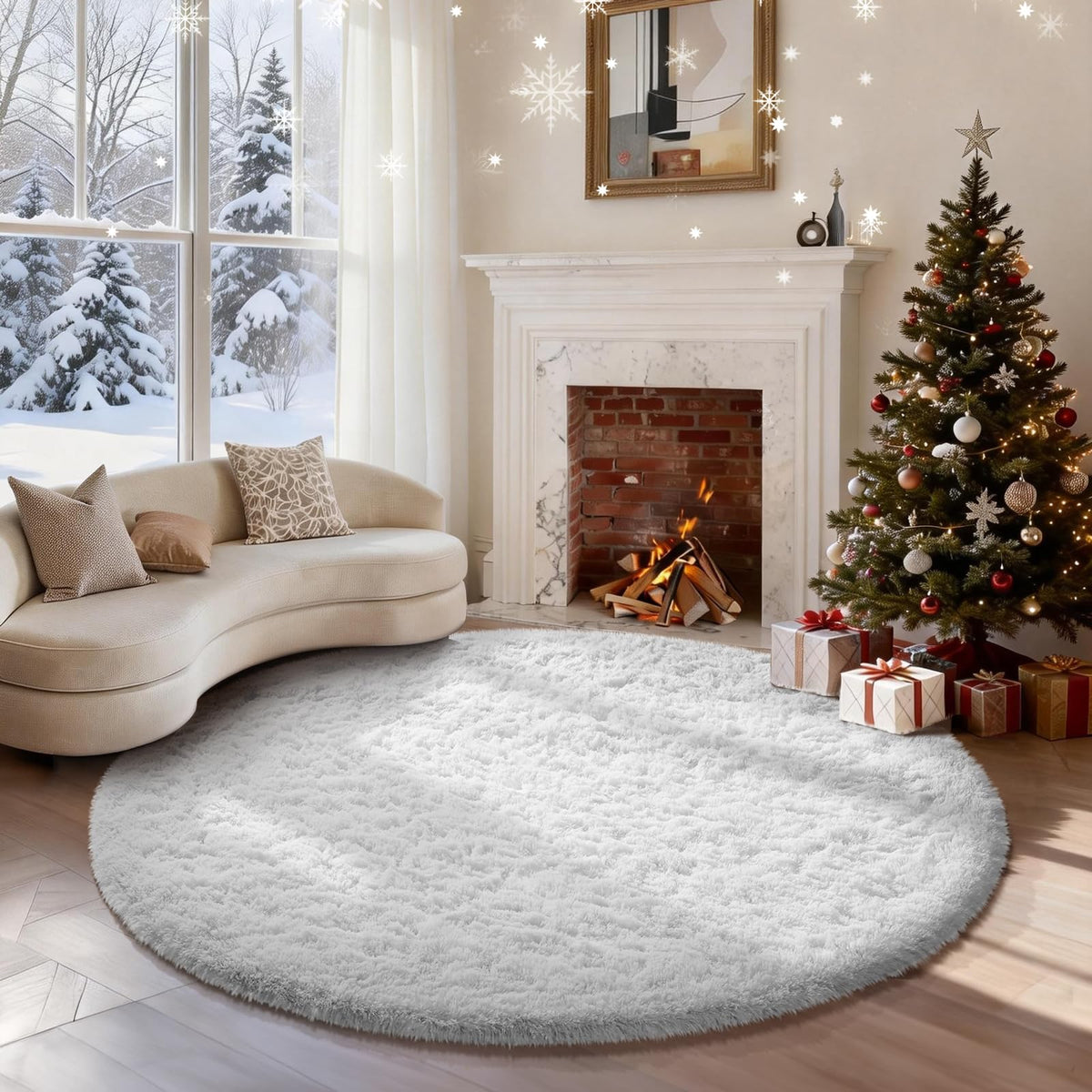 Ophanie Small Rug Upgrade Non Slip Throw Bedside Area Rugs, Fluffy Soft Grey Mini Bedroom Carpet, Affordable Door Entryway Indoor Inside Front Entrance Dog 2x3 Mat, Home Decor Aesthetic, Nursery