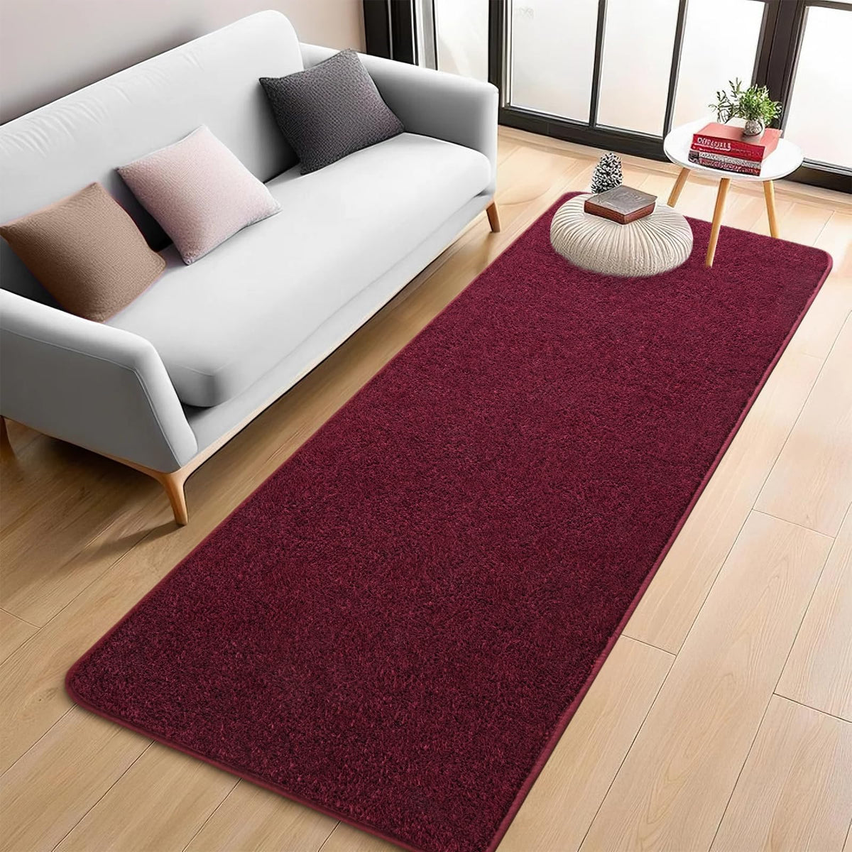 5x7 Black Area Rug Modern Aesthetic Minimalist