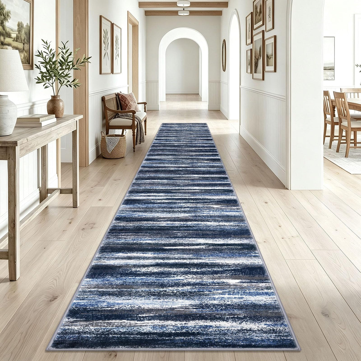 Lansny Abstract 2x3 Area Rug Small Washable Entryway Rug Non Slip Door Mat