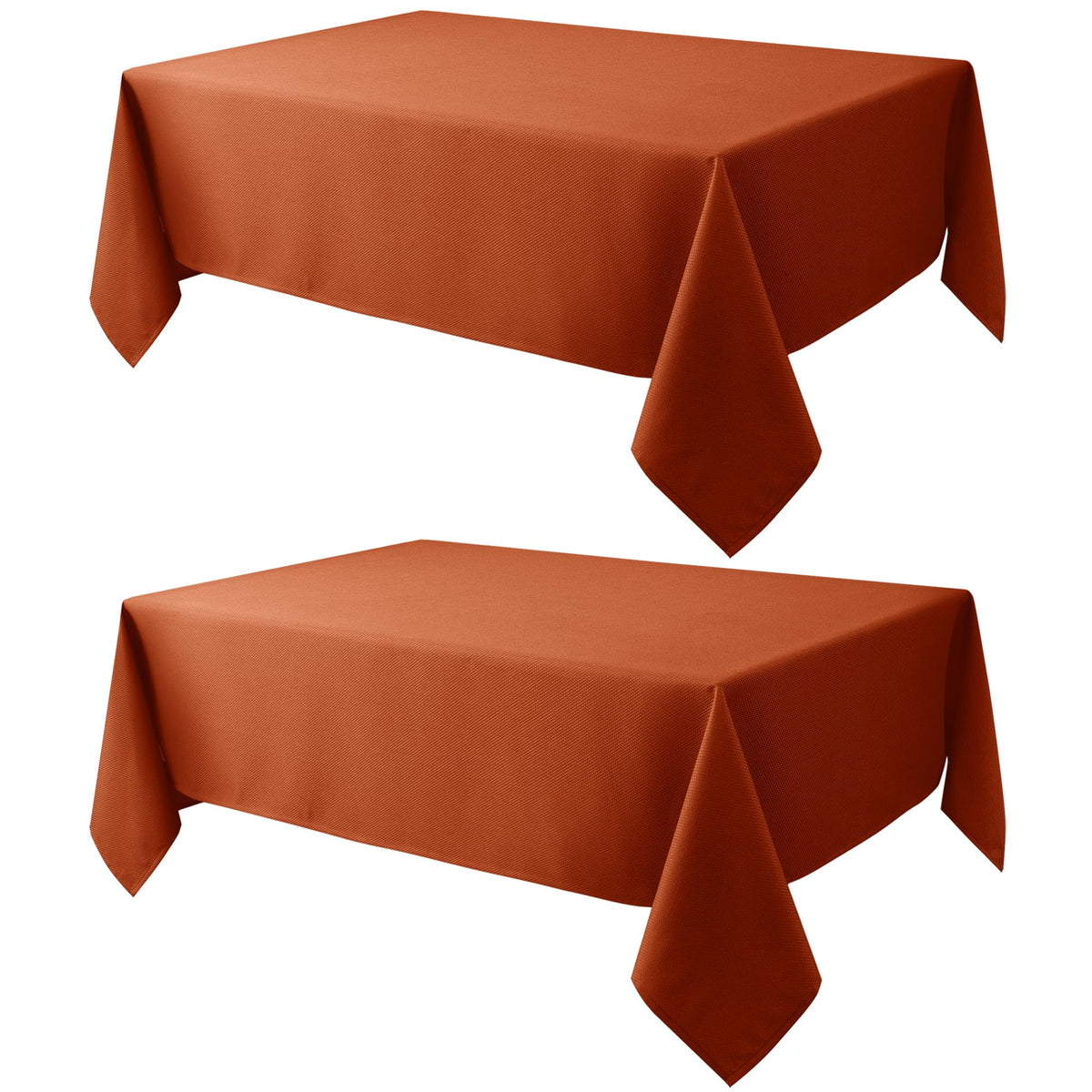 Textured Square Tablecloth-Fabric Spillproof Table Cloths-Natural 54x54"