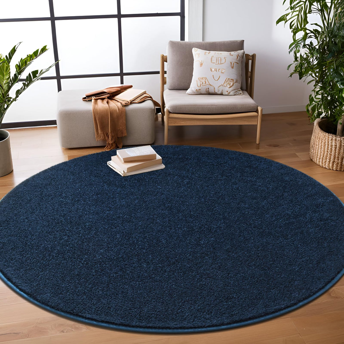 5x7 Black Area Rug Modern Aesthetic Minimalist