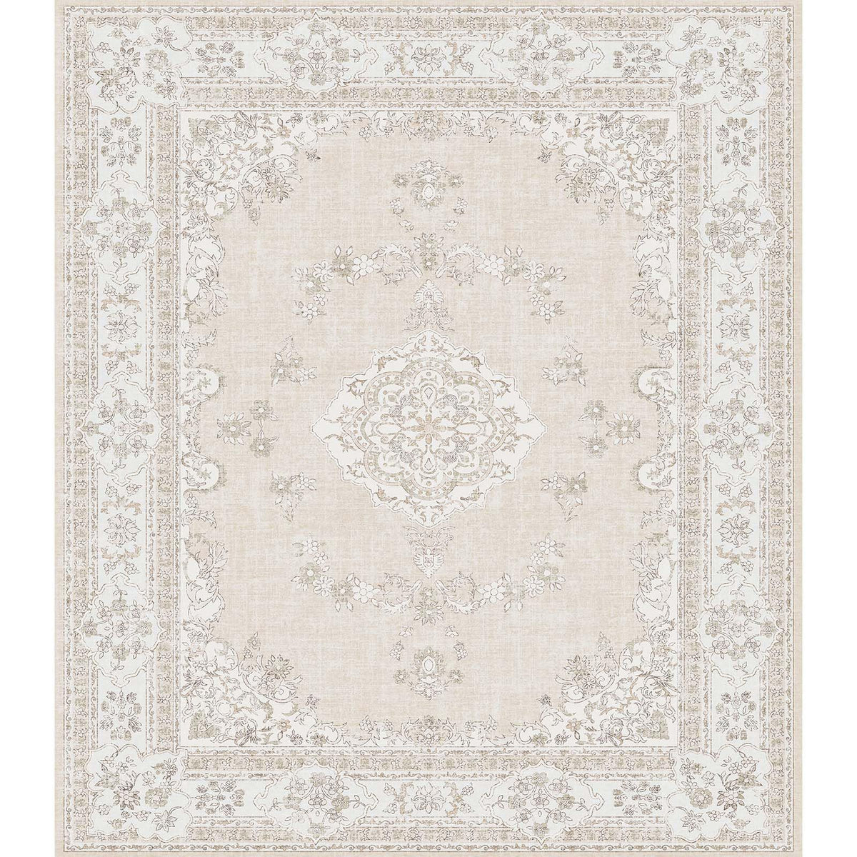 Soft Pink Rug for Girls Room: 5x8 Vintage Washable Carpet Bedroom Nursery