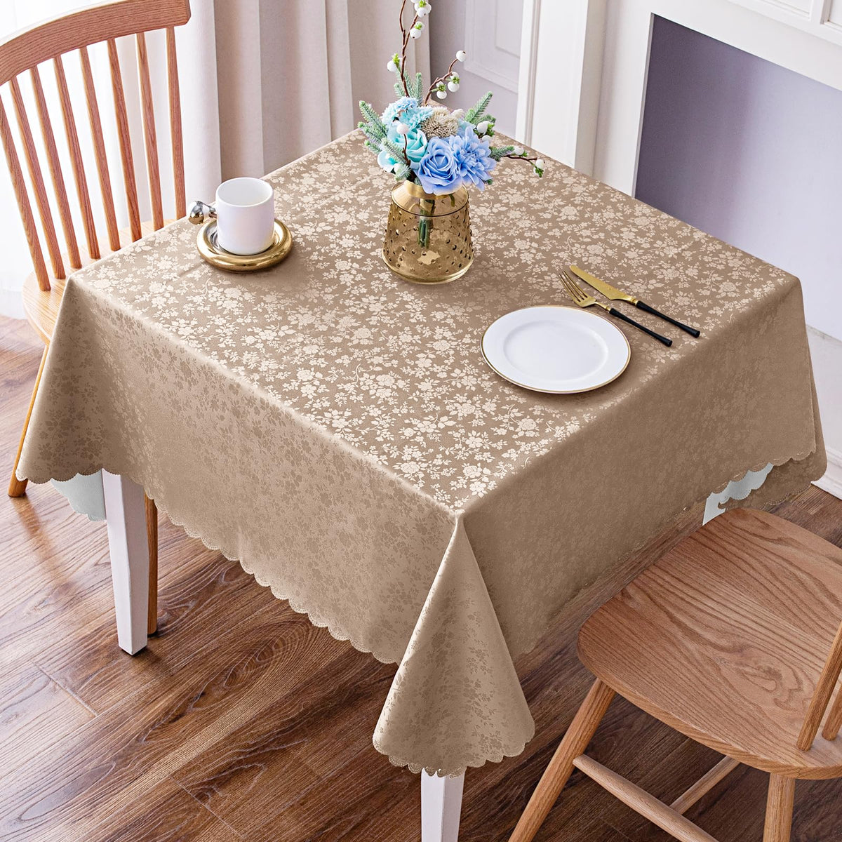 Smiry Rectangle Waterproof Heavy Duty Vinyl Tablecloths, 60 x 84 Inch