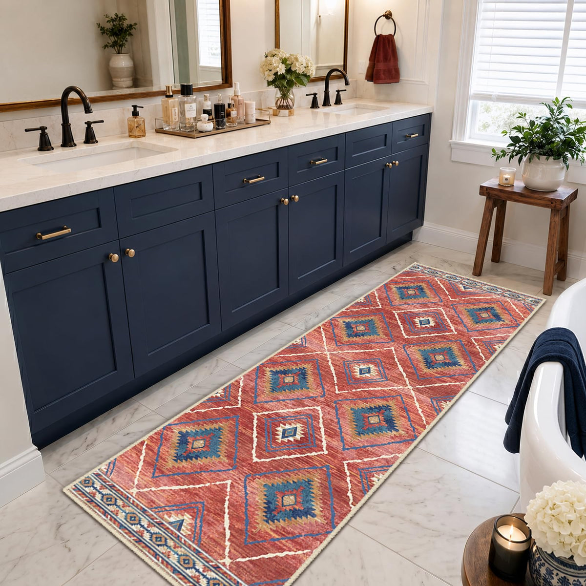 BESTSWEETIE 5'x7' Washable Area Rug for Living Room Bedroom Black