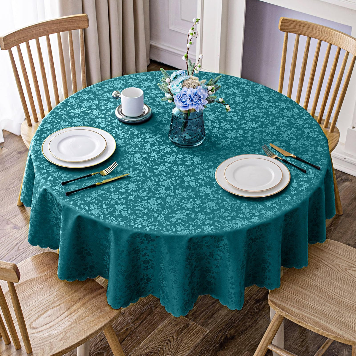 Smiry Rectangle Waterproof Heavy Duty Vinyl Tablecloths, 60 x 84 Inch