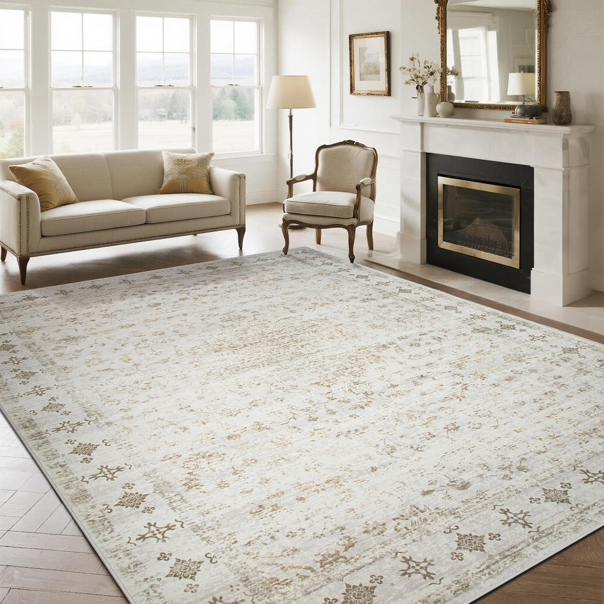 Washable Rugs 5x7 Area Rugs for Living Room,Bedroom,Dining Room Carpet