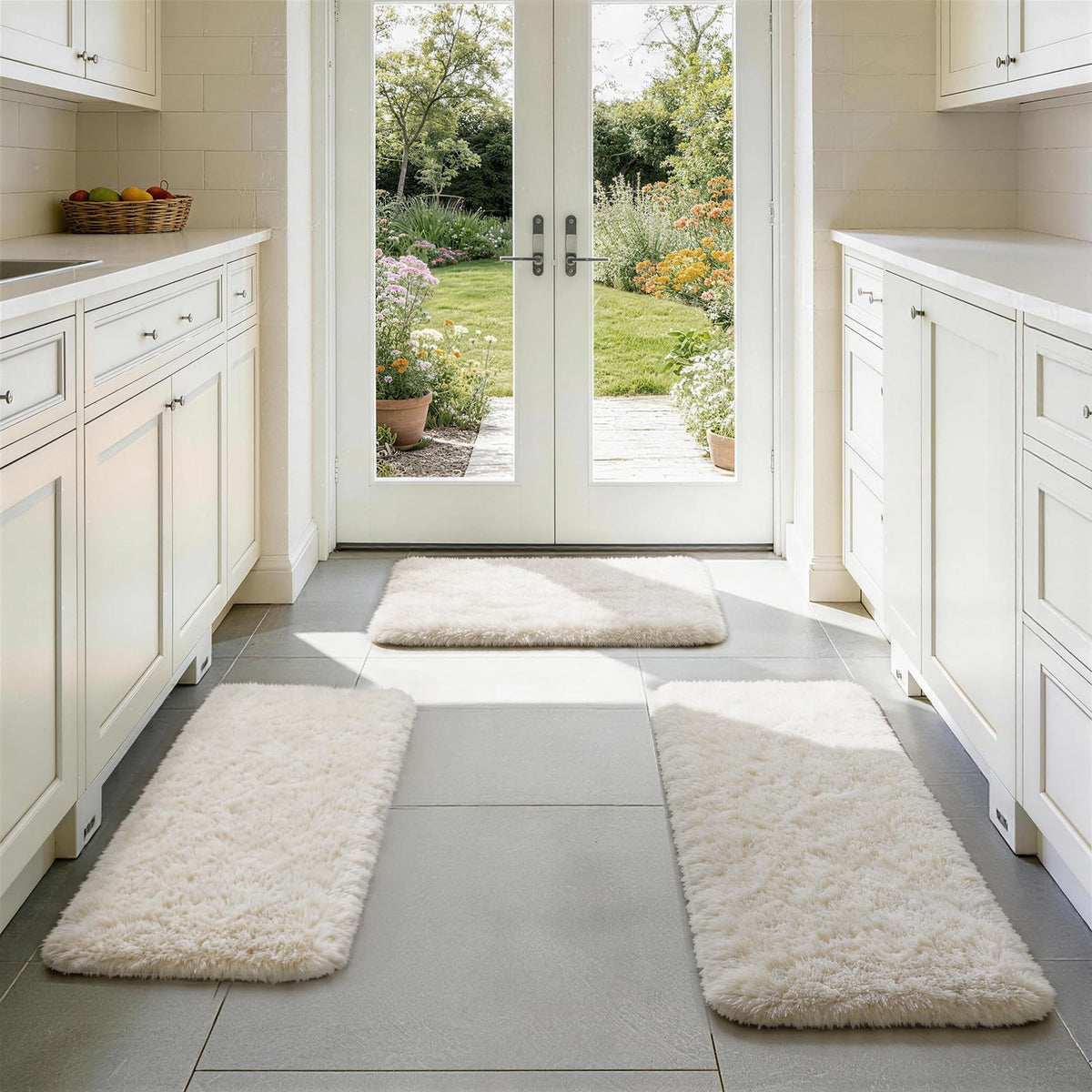 Ophanie Area Rugs for Living Room Bedroom, Washable Non-Slip Fluffy Soft Grey Shag Carpet, Indoor Floor Gray 4x6 Fuzzy Shaggy Living Room Plush Rug for Kids Home Dorm Decor Aesthetic
