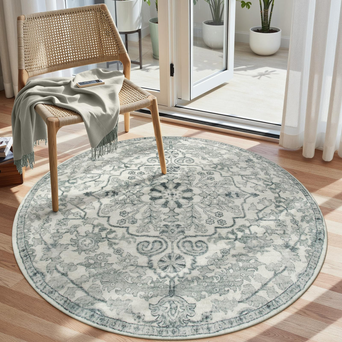 Lahome Felice Boho Tribal 2x3 Washable Small Rugs for Entryway Doormat Indoor Entrance, Throw Rugs with Rubber Backing, Bohemian Soft Non-Slip Bathroom Carpet for Bath Front Door Kitchen Floor