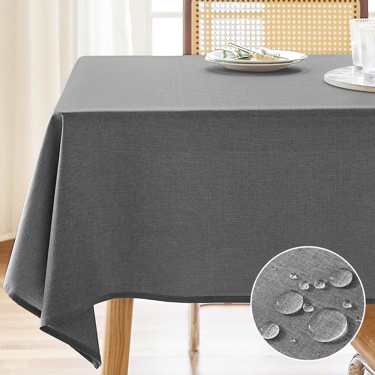 AUSSPVOCT Textured Table Cloth Rectangle 52 x 70 Inch Fall Tablecloth