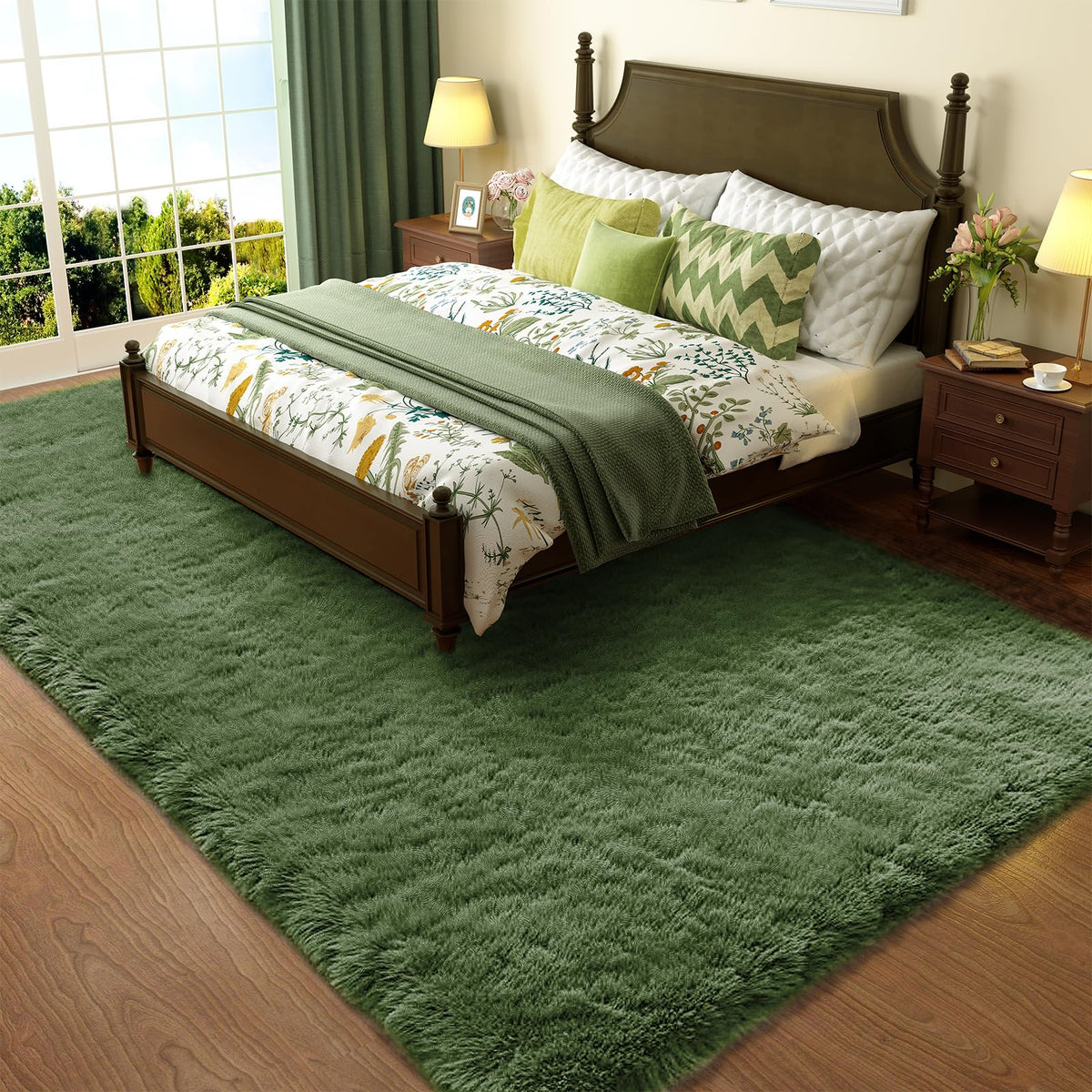 Ophanie Small Rug Upgrade Non Slip Throw Bedside Area Rugs, Fluffy Soft Grey Mini Bedroom Carpet, Affordable Door Entryway Indoor Inside Front Entrance Dog 2x3 Mat, Home Decor Aesthetic, Nursery