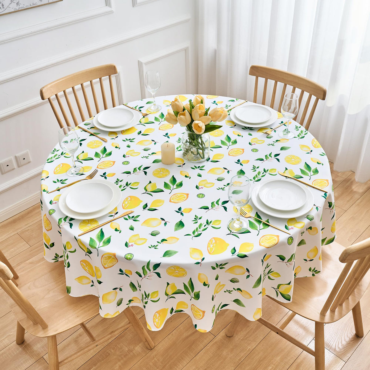 Red Brown Plaid Winter Rectangle Tablecloth - 60 x 120 Inch Oblong Polyester Checkered Gingham Christmas Table Cover Reusable Water Resistant for Fall/Autumn Thanksgiving Holiday Kitchen Dining