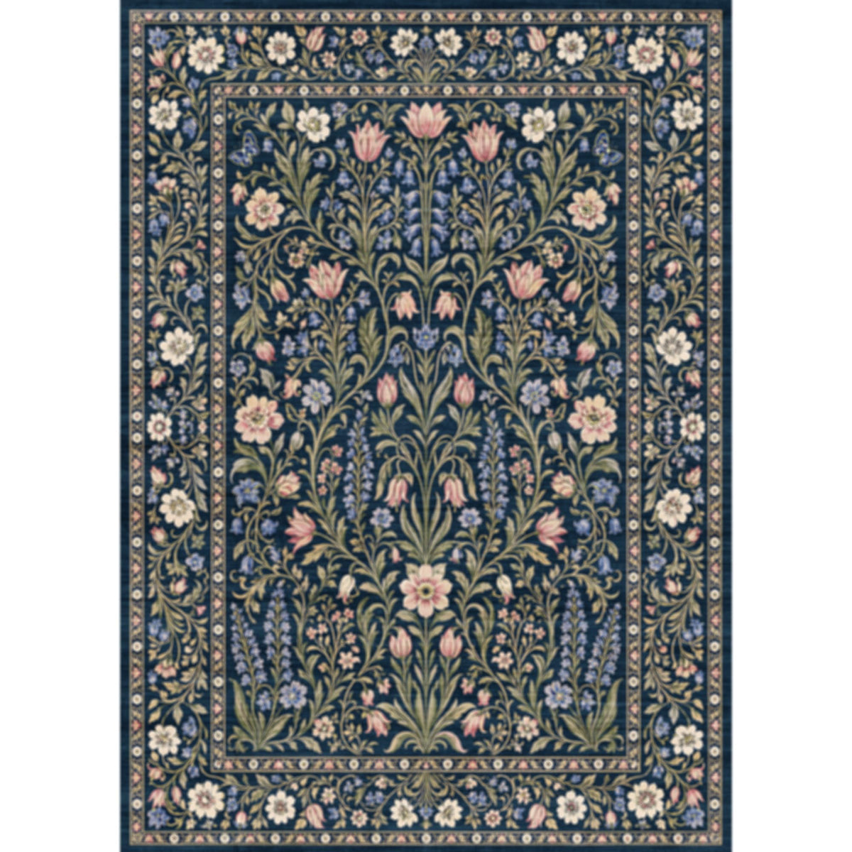 Hallway Washable Runner Rug - 2x10 Kitchen Rugs Entryway Rug Runner Vintage Soft Floor Mat Non Slip Indoor Farmhouse Carpet for Bathroom Living Room Bedroom (2 X 10, Beige)