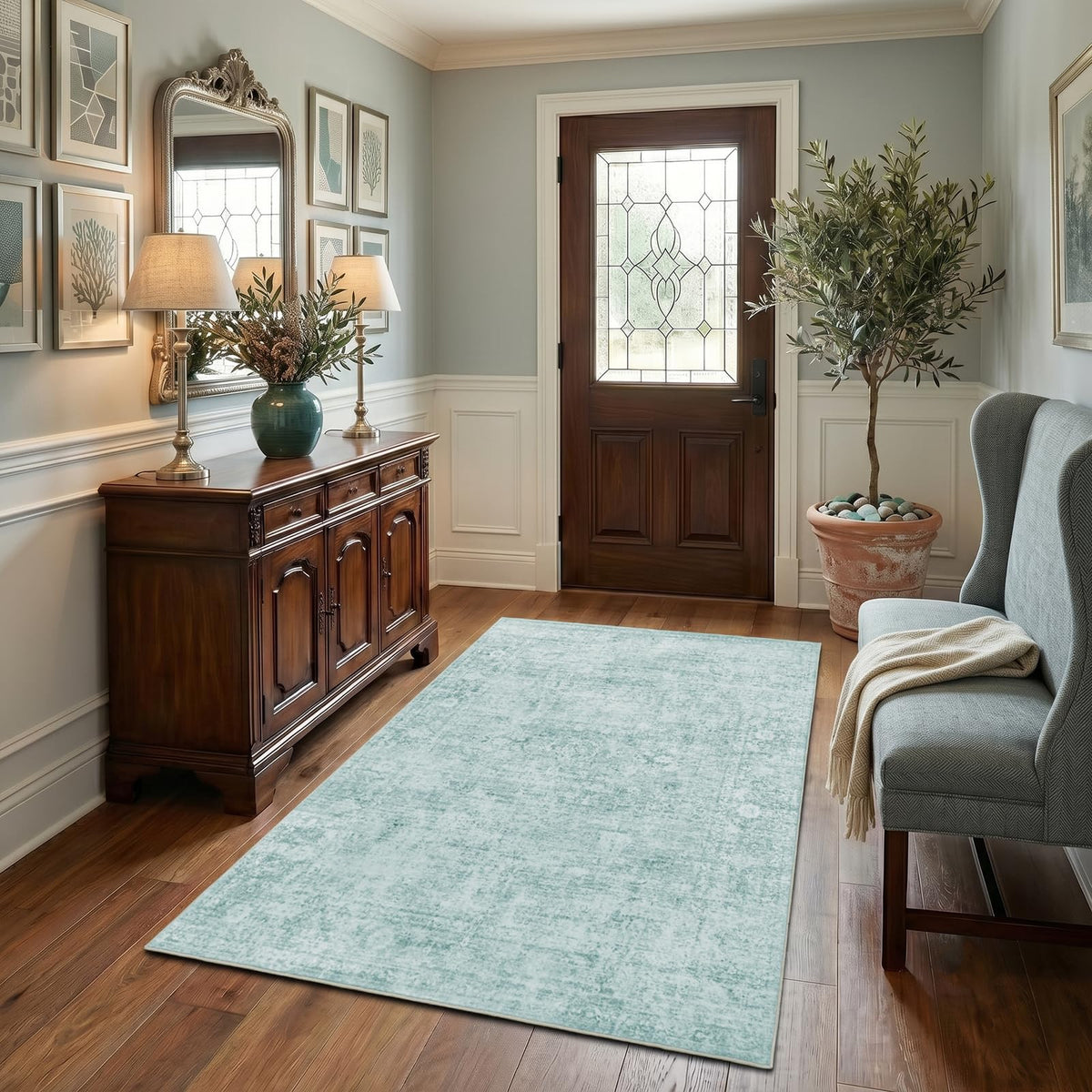 Homemate Washable Rug 8x10 Area Rugs - Vintage Rugs for Living Room
