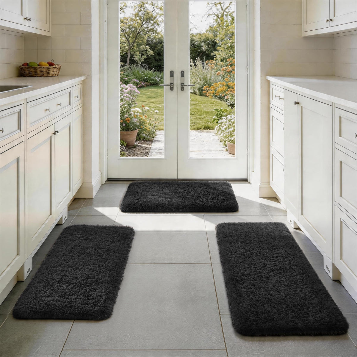 Ophanie Small Rug Upgrade Non Slip Throw Bedside Area Rugs, Fluffy Soft Grey Mini Bedroom Carpet, Affordable Door Entryway Indoor Inside Front Entrance Dog 2x3 Mat, Home Decor Aesthetic, Nursery