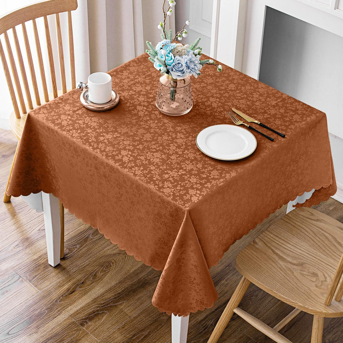 Smiry Rectangle Waterproof Heavy Duty Vinyl Tablecloths, 60 x 84 Inch