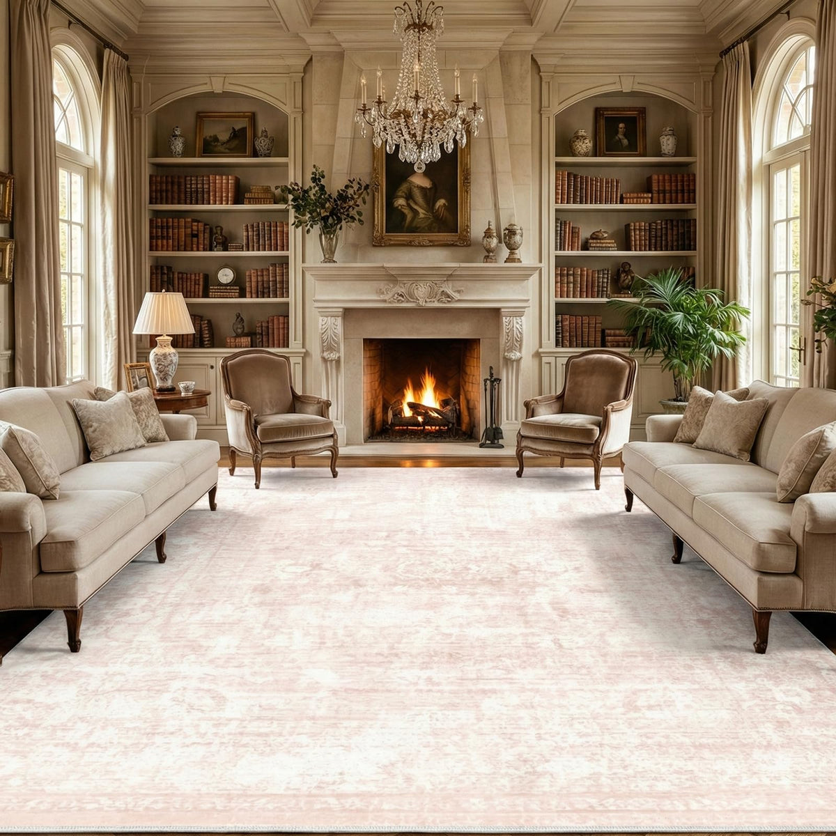 Homemate Washable Rug 8x10 Area Rugs - Vintage Rugs for Living Room