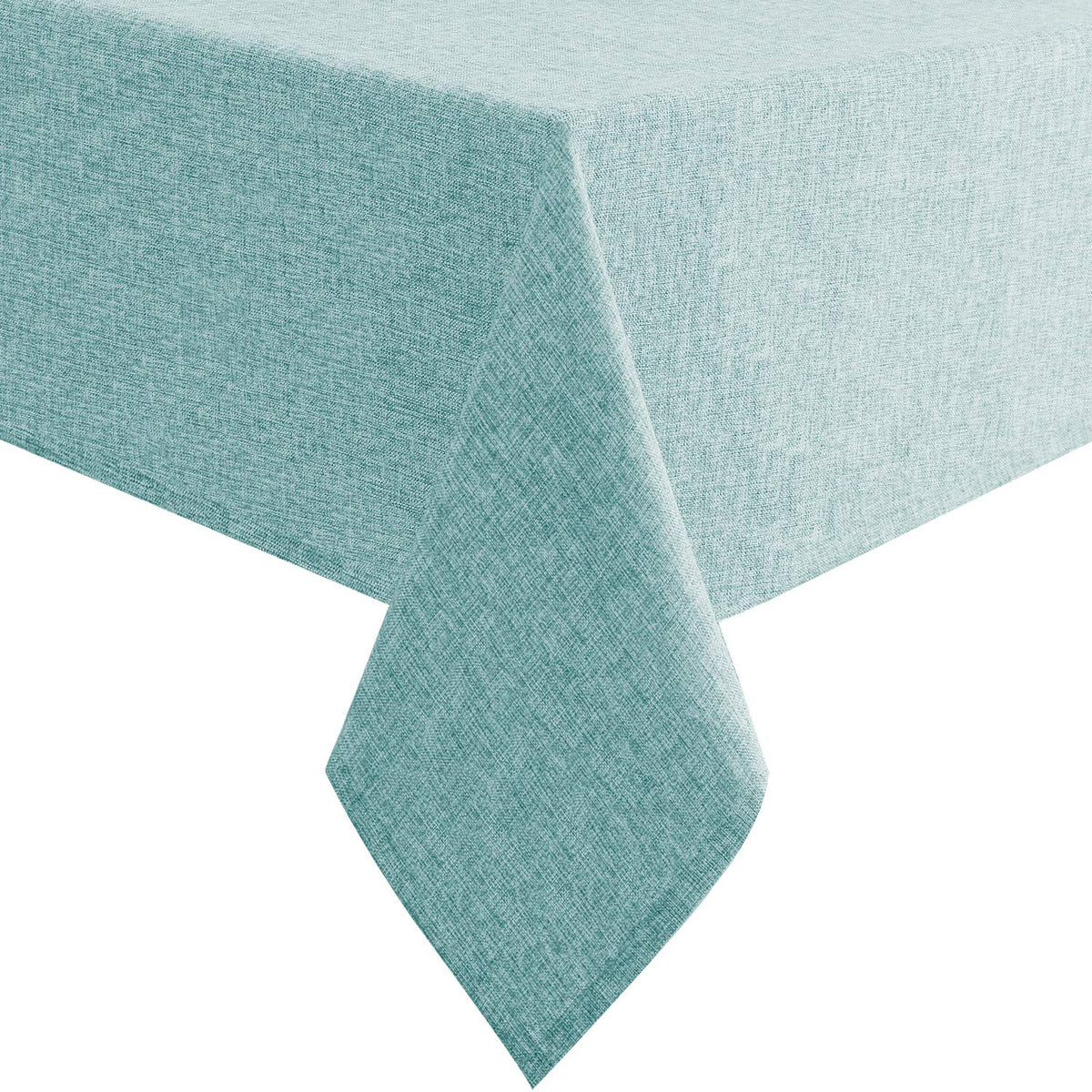 Hiasan Beige Faux Linen Rectangle Tablecloth 54 x 80 Inch for Dining Room