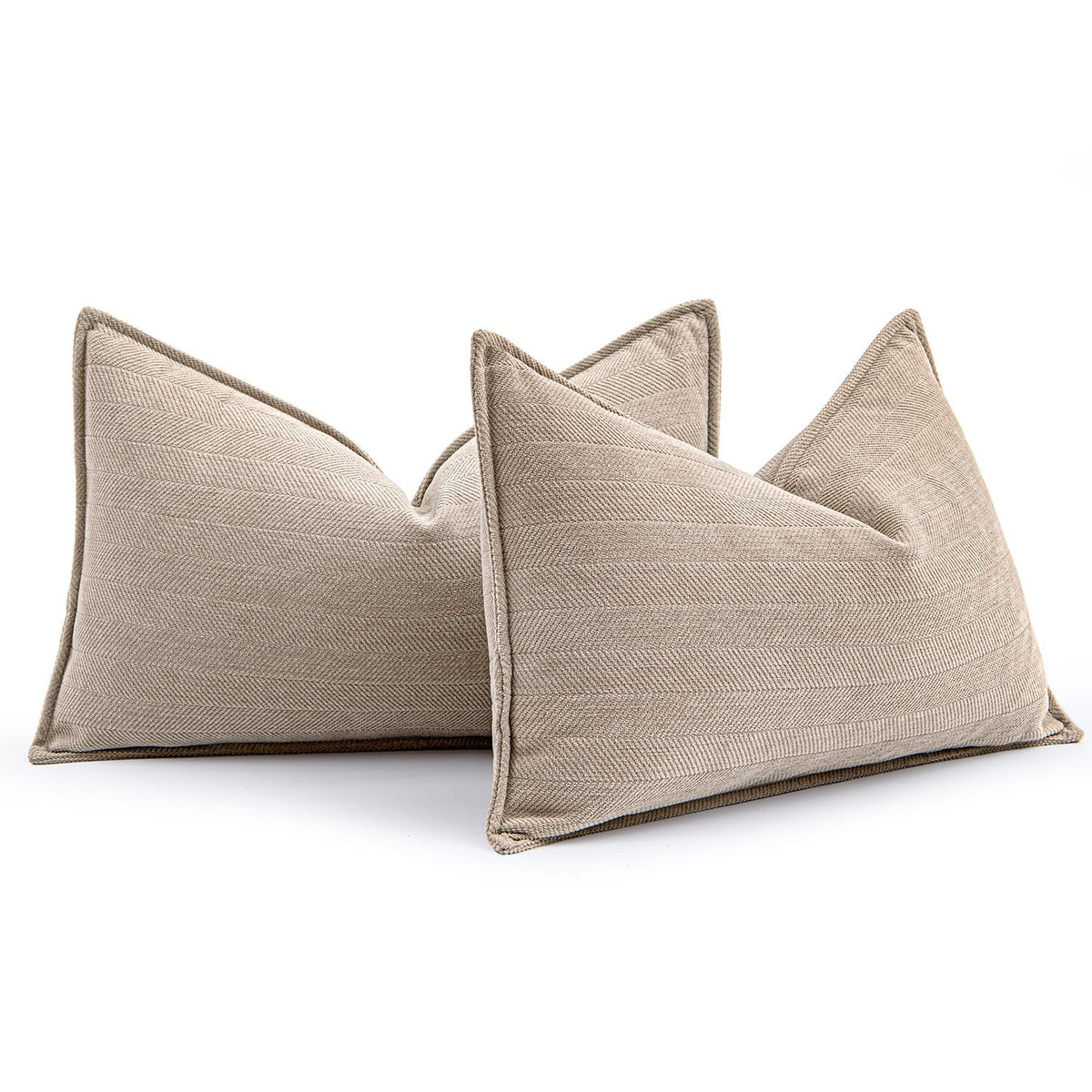 MIULEE Pack of 2 Sage Green Decorative Chenille Pillow Covers 20x20 Inch
