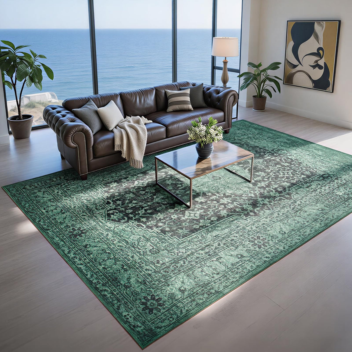 Washable Rugs 8x10 Area Rugs for Living Room,Bedroom,Dining Room,Nursery