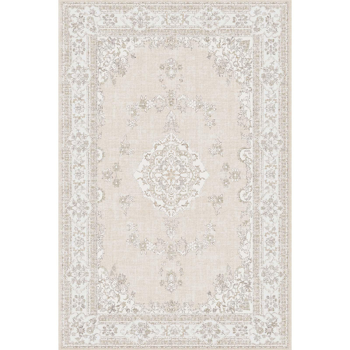 Soft Pink Rug for Girls Room: 5x8 Vintage Washable Carpet Bedroom Nursery