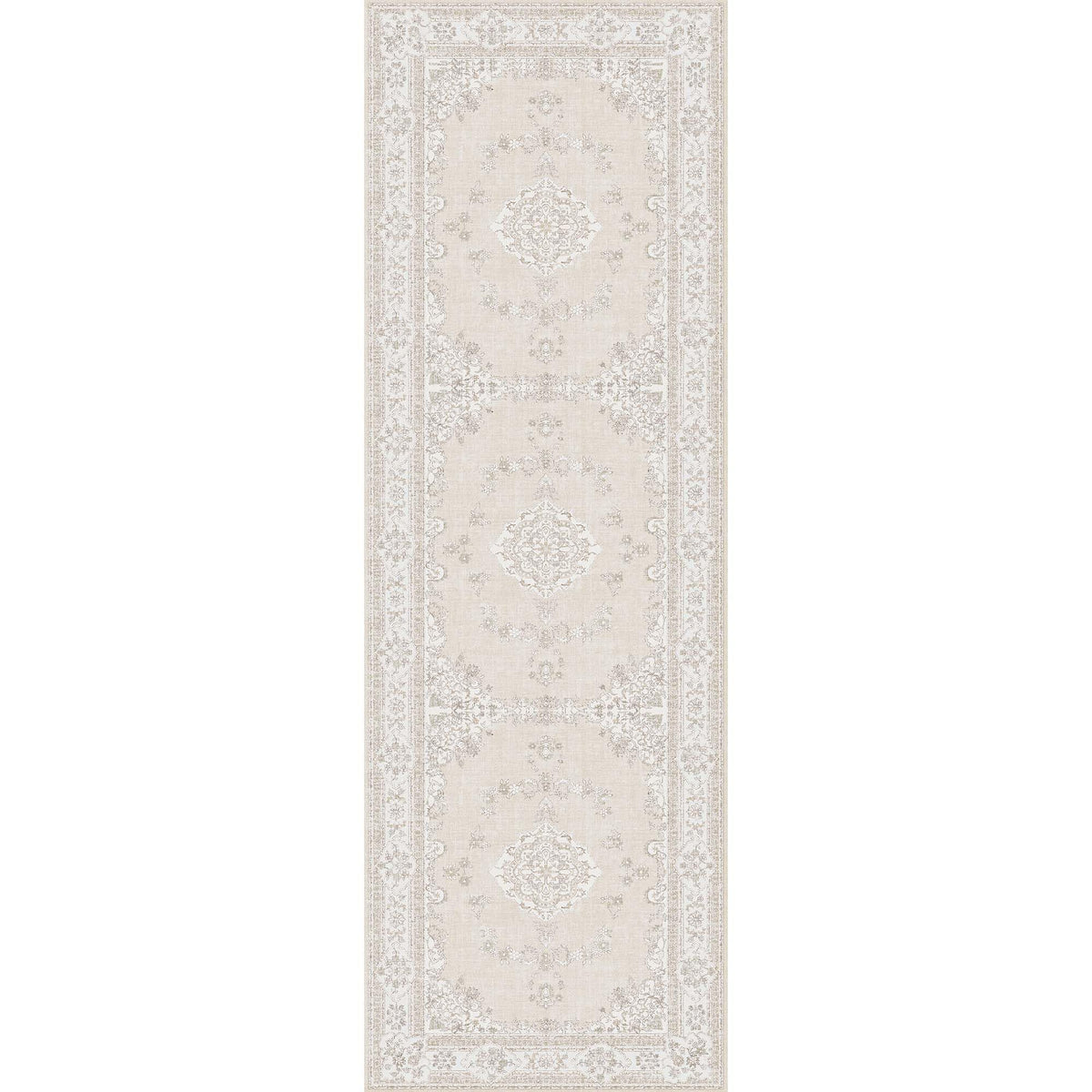 Soft Pink Rug for Girls Room: 5x8 Vintage Washable Carpet Bedroom Nursery