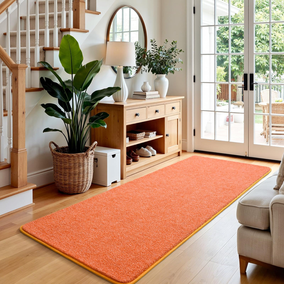 Keeko 4x6 Area Rugs for Living Room,Soft Washable Memory Foam Bedroom Rug