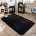 Pink Fluffy 4x6 Area Rugs for Bedroom Girls, Plush Washable Carpet