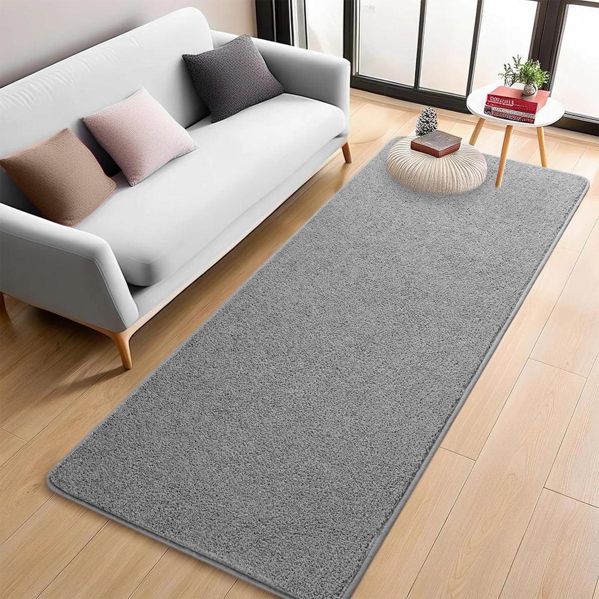 5x7 Black Area Rug Modern Aesthetic Minimalist