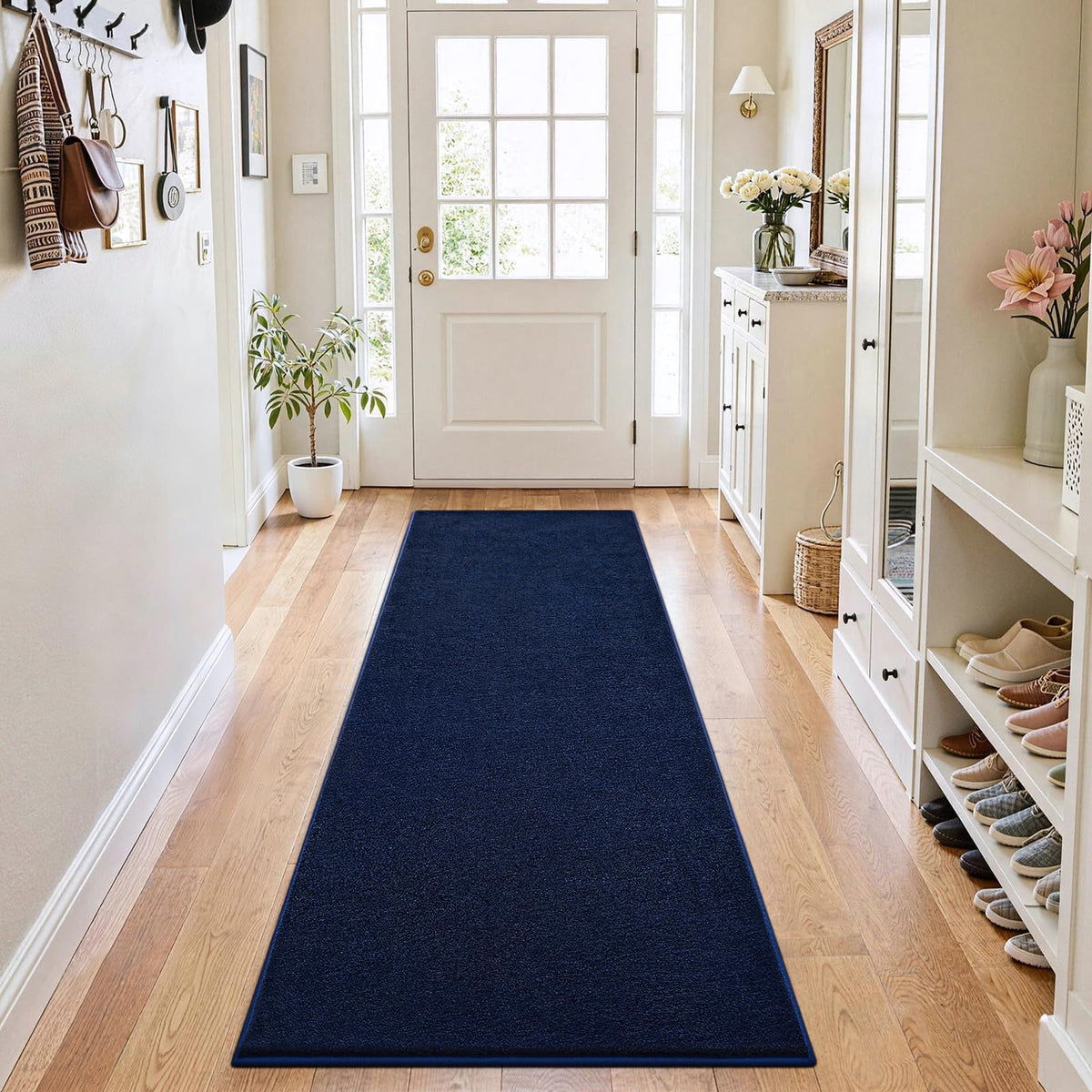 ISEAU 4x6 Soft Area Rug for Bedroom, Washable and Non-Slip, Purple