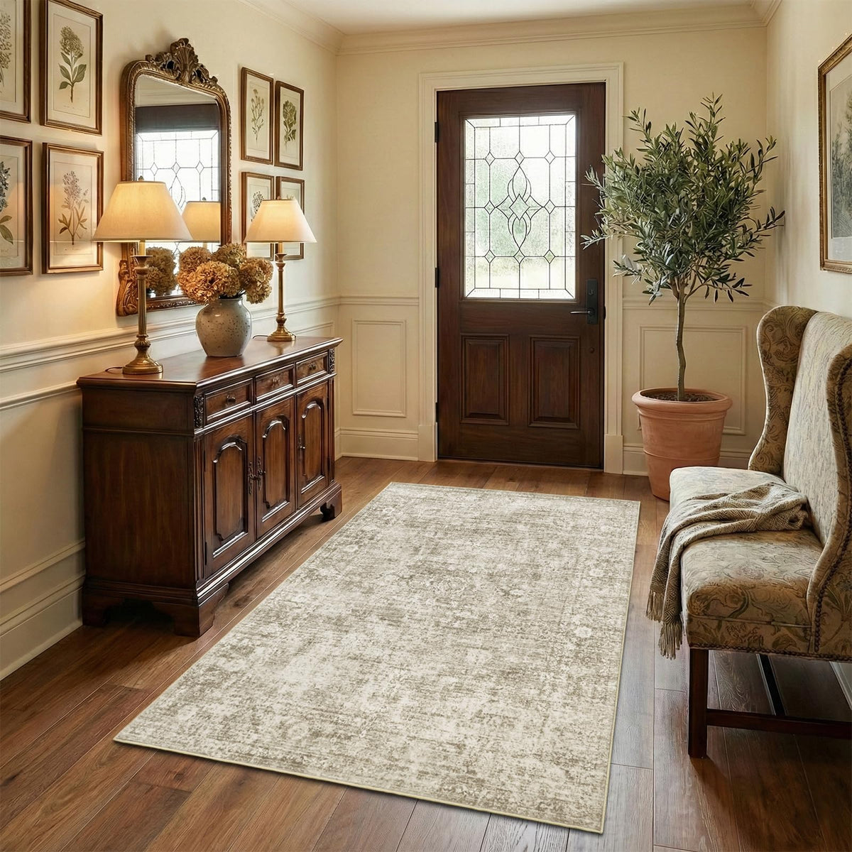 Homemate Washable Rug 8x10 Area Rugs - Vintage Rugs for Living Room