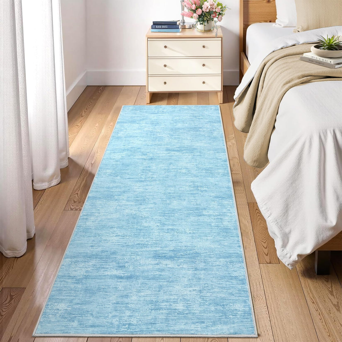 RUGSREAL Bedroom Area Rug 4x6 Modern Abstract Area Rug Stain Resistant Small Living Room Rug Contemporary Dining Room Rug Non-Slip Solid Rug Aesthetic Accent Floor Carpet for Kitchen Office, Dark Grey